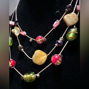 Necklace with earrings, Croft and barrow, never worn with tags